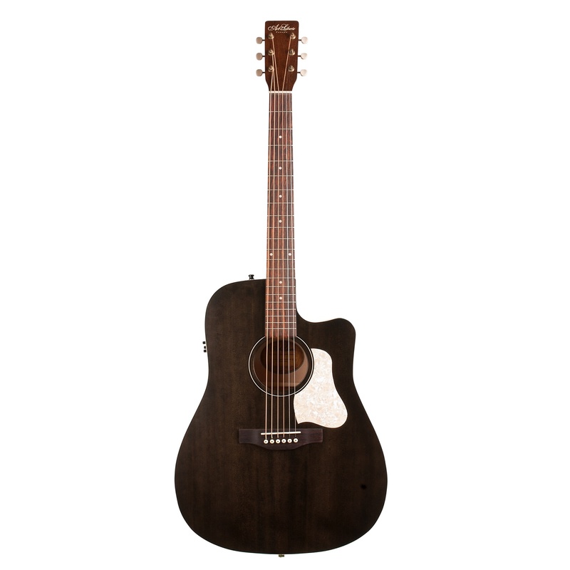 GUITARRA ACUSTICA A&L AMERICANA CW BK PRESYS II