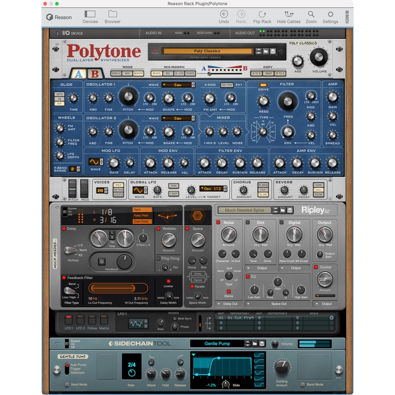 PLUGIN VST3/AU/AAX REASON STUDIOS REASON RACK 13