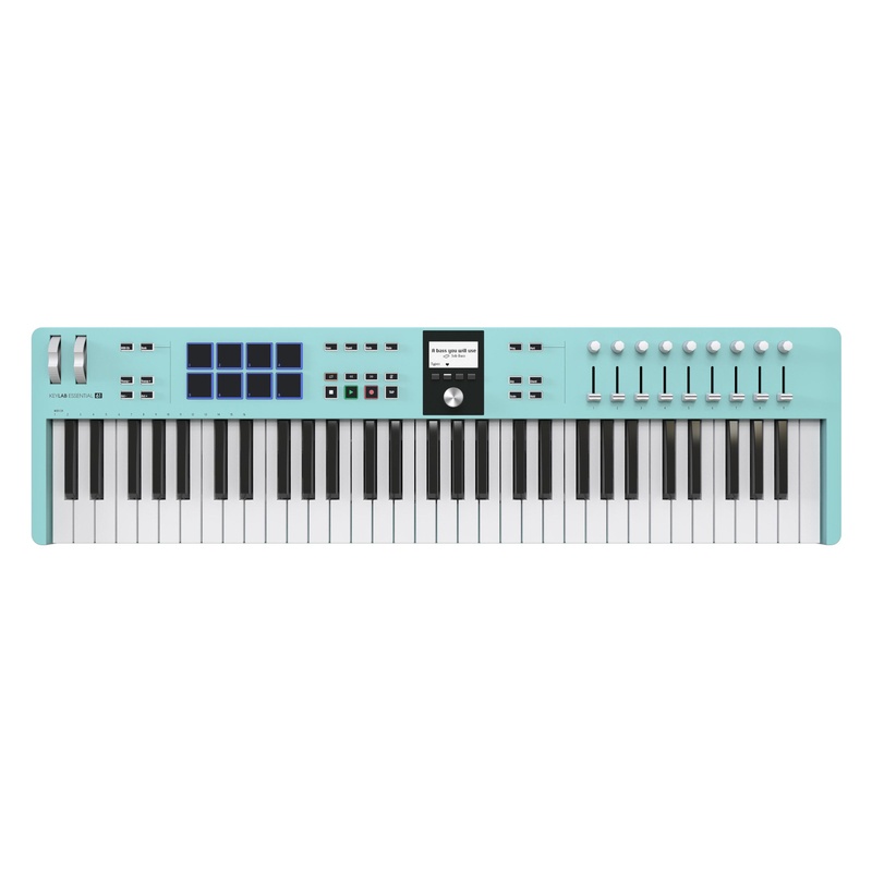 Teclado Controlador Arturia Keylab Essential 61 Mk3 Aquamarine
