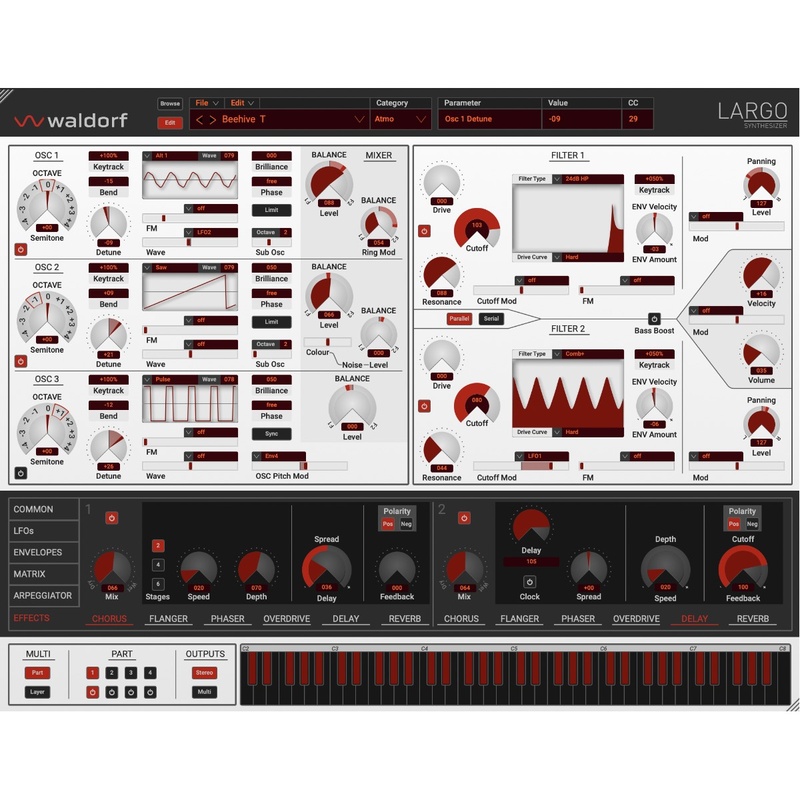 SINTETIZADOR DE SOFTWARE WALDORF LARGO 2 UPGRADE