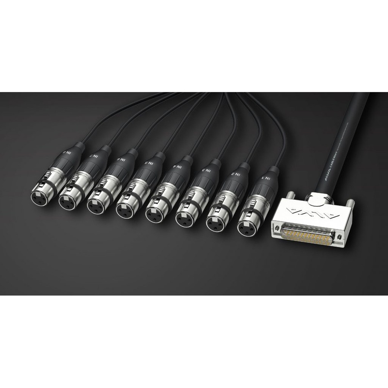 Cable Multicanal Analógico Alva Ai25-8Xpro10 Bk