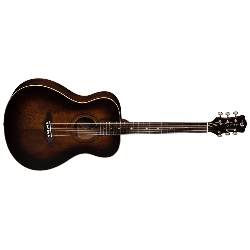 Guitarra Acústica Luna Art Vintage Folk Solid Top Distressed