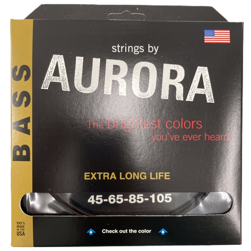 Cuerdas De Bass Aurora Strings Black 45-105 Bk