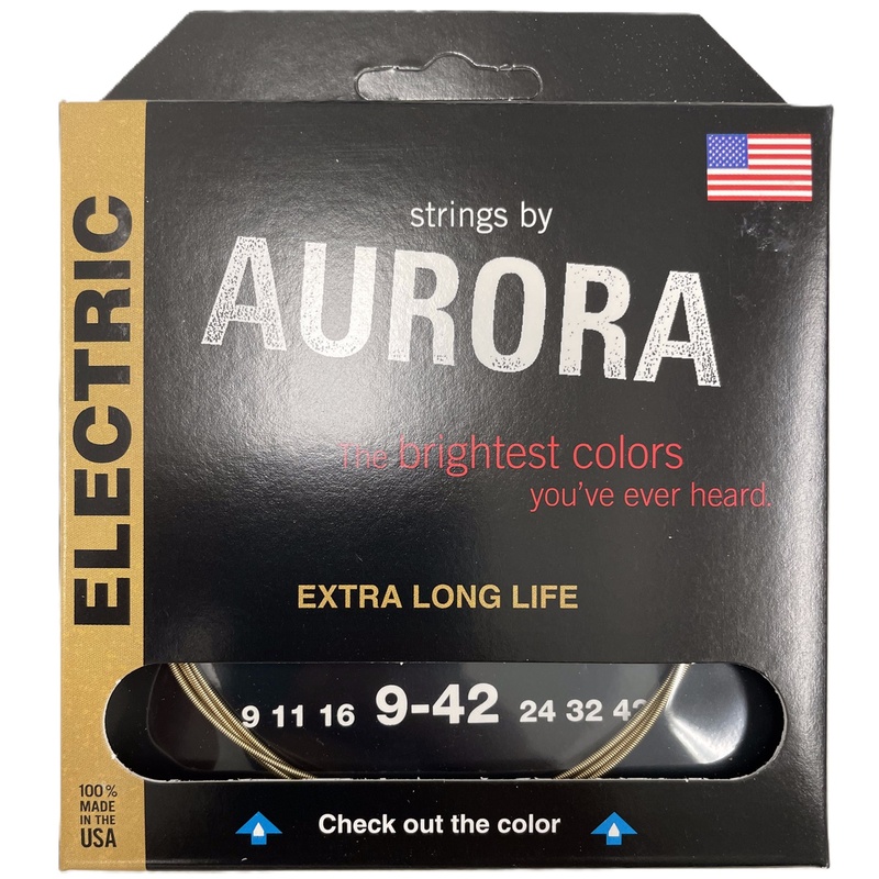 Cuerdas Gitarra Eléctrica Aurora Strings Gold 9-42