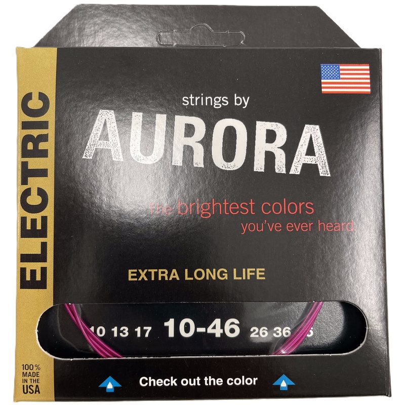 Cuerdas Guitarra Eléctrica Aurora Strings Pink 10-46