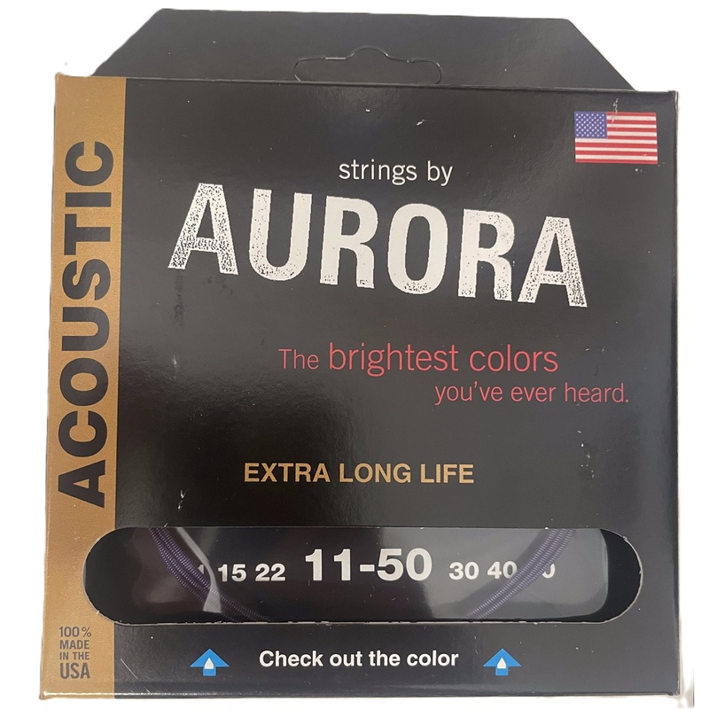 Cuerdas Acustica Aurora Strings Purple 11-50