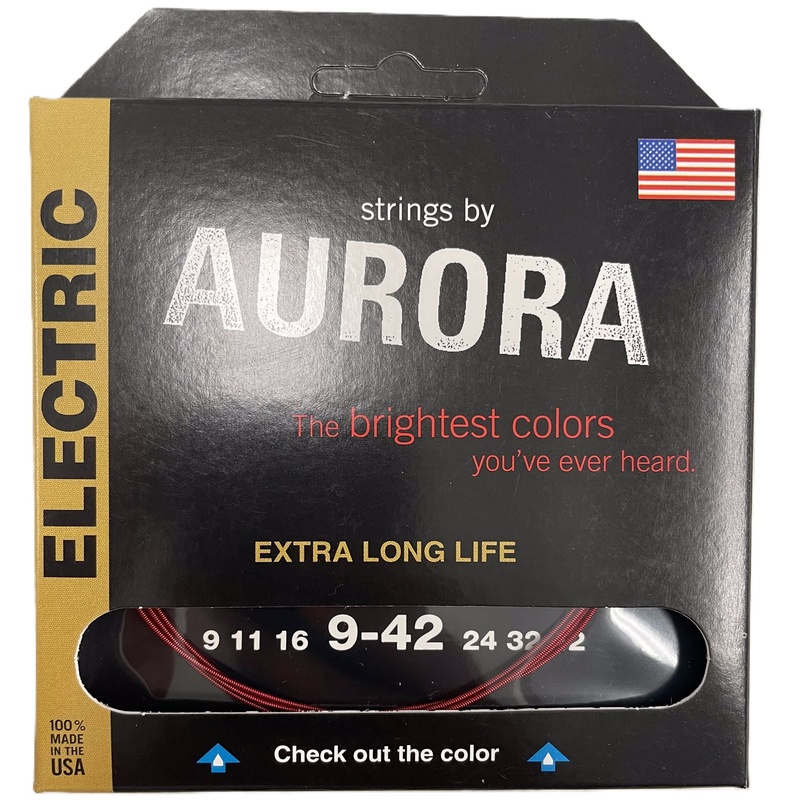 Cuerdas Gitarra Eléctrica Aurora Strings Red 9-42