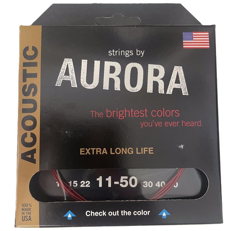 Cuerdas Acustica Aurora Strings Red 11-50