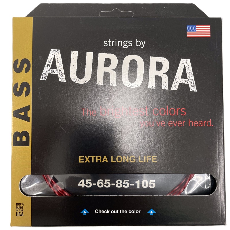 Cuerdas De Bass Aurora Strings Red 45-105