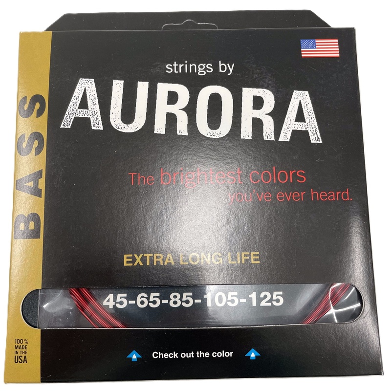 CUERDAS DE BAJO AURORA STRINGS RED 45-125