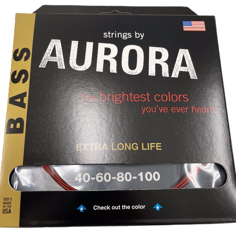 Cuerdas De Bajo Aurora Strings Red 40-100