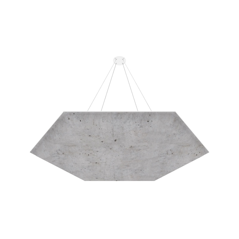 ACOUSTIC PANEL VICOUSTIC VICLOUD VMT 3D HEXAGON CONCRETE 1 PACK 4