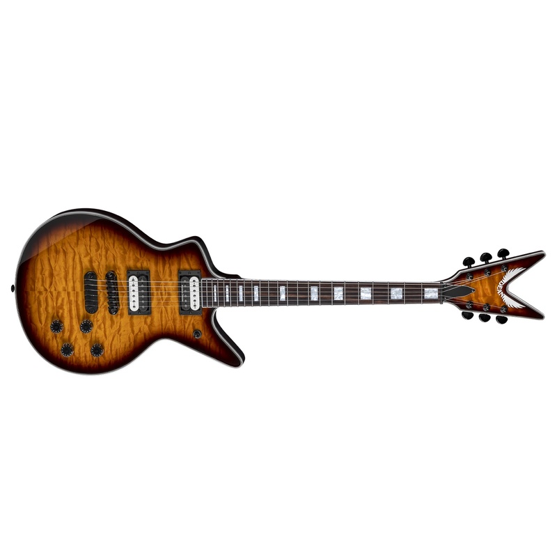 GUITARRA ELÉCTRICA DEAN CADILLAC SELECT QUILT TOP TRANS BRAZILIA