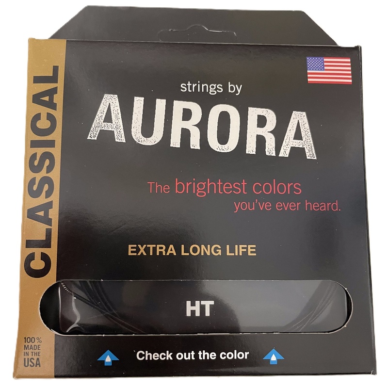 CUERDAS ACUSTICA AURORA STRINGS BLACK HT BK