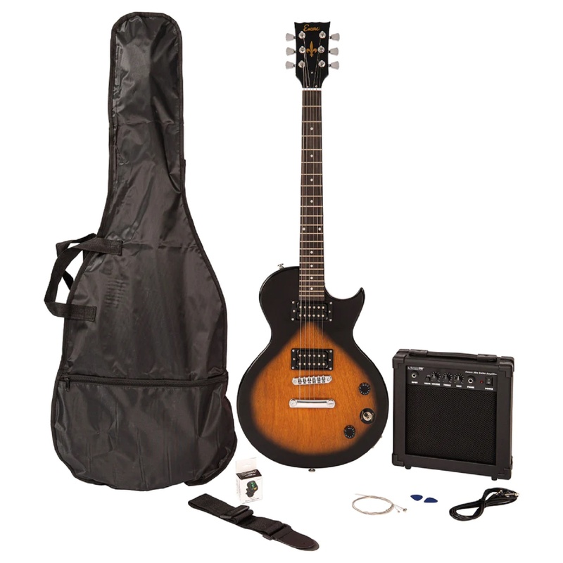 Guitarra Eléctrica Encore E90 Blaster Pack Tobacco Sunburst