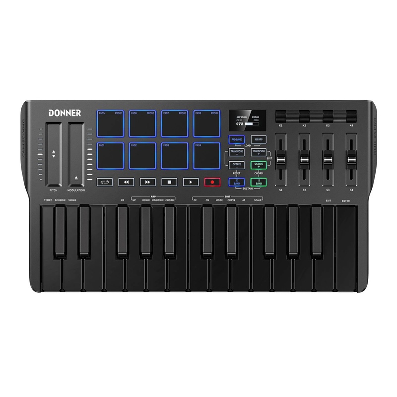 Teclado Controlador Midi Donner Dmk-25 Pro