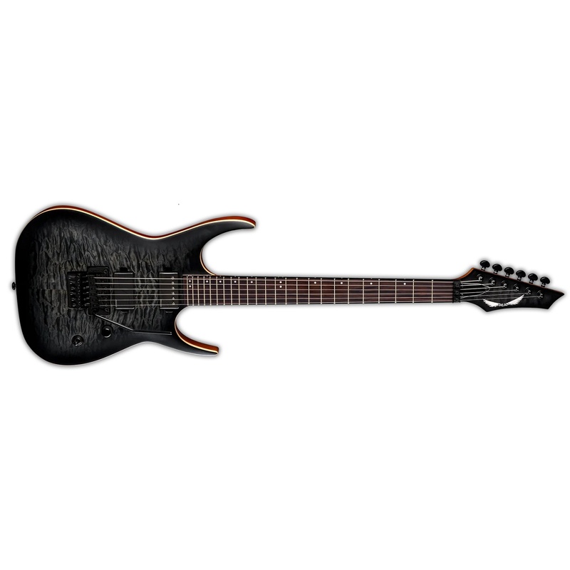 Guitarra Eléctrica Dean Exile Select Floyd Neck-Thru Arctop Sbb Bk