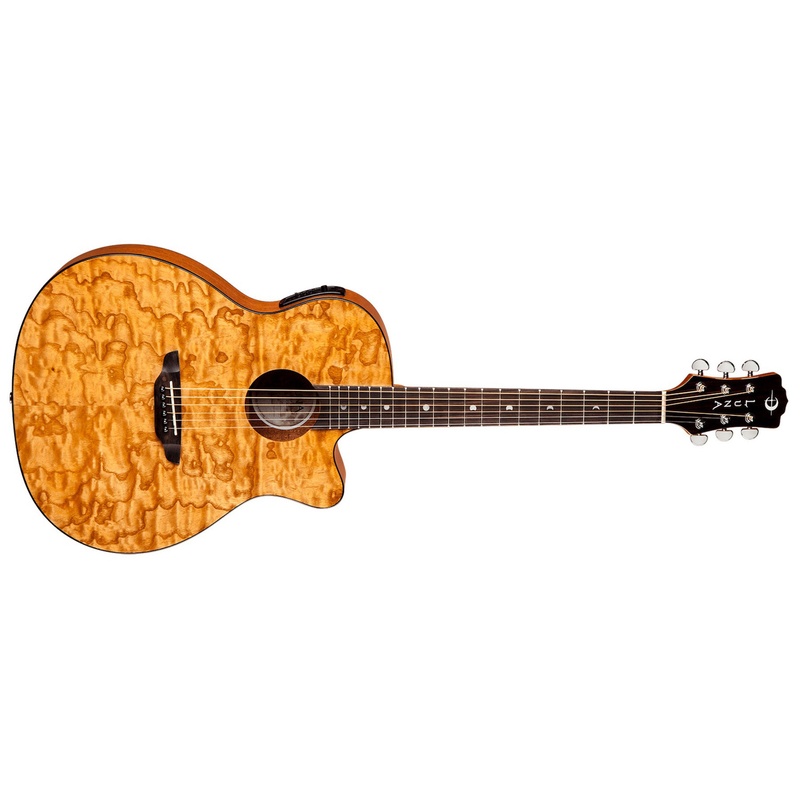 Guitarra Acústica Luna Gypsy Quilt Ash A/E Gloss Natural