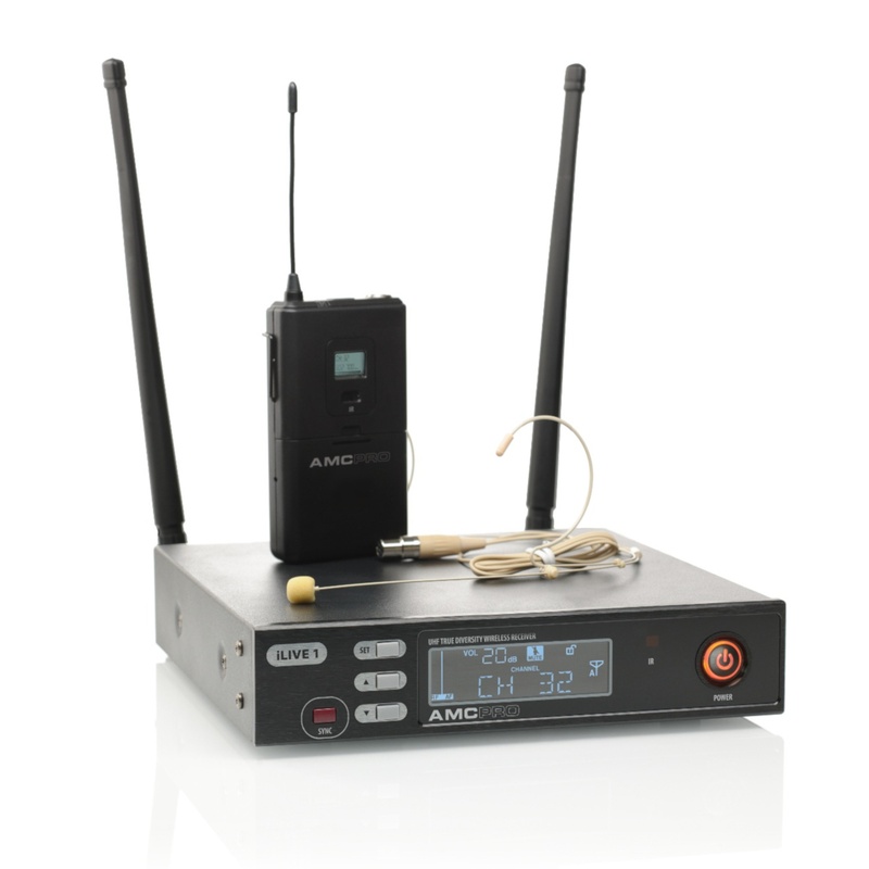 Sistema De Microfónos Inalámbricos Amc Ilive1-Headset