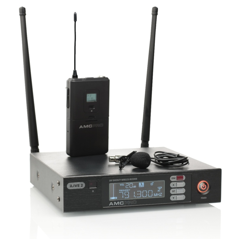 Sistema De Micro Inalámbrico Amc Ilive2-Lavalier