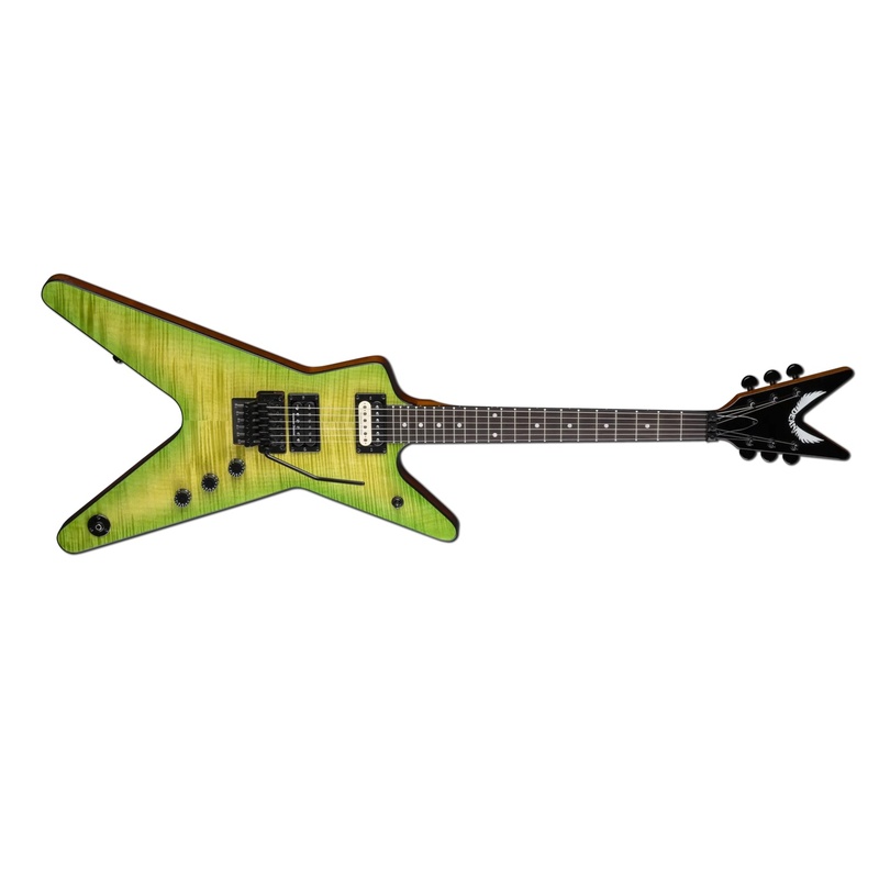 Guitarra Eléctrica Dean Ml 79 Floyd Flame Top Duncans Slime