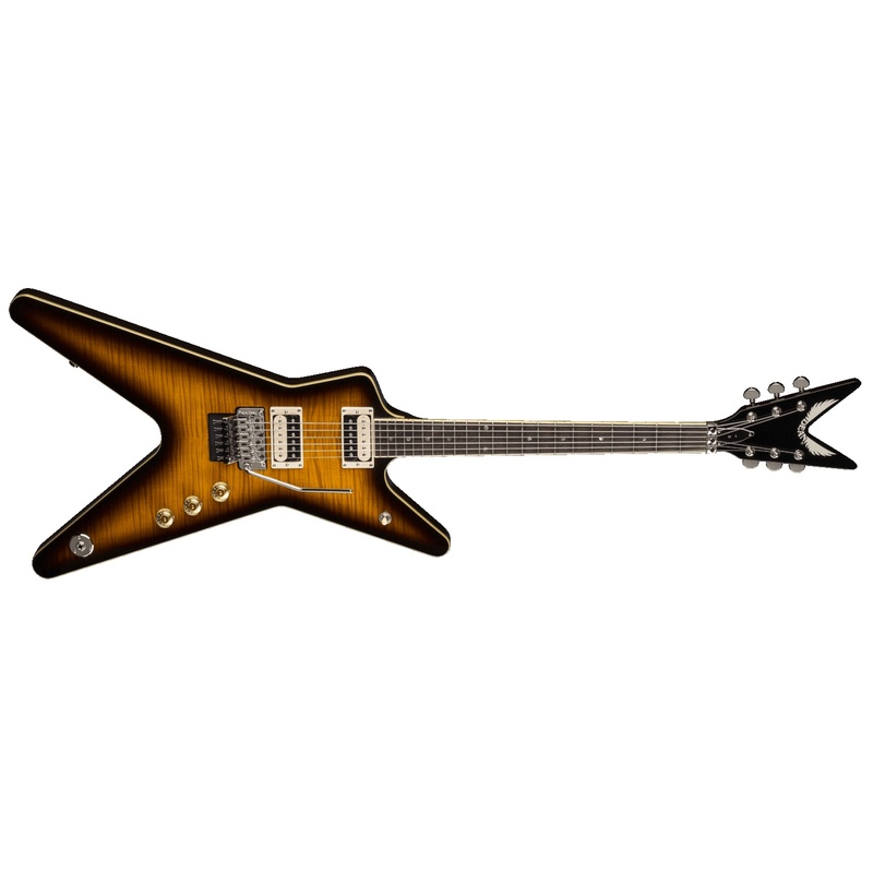 Guitarra Eléctrica Dean Ml 79 Floyd Flame Top Trans Brazilia