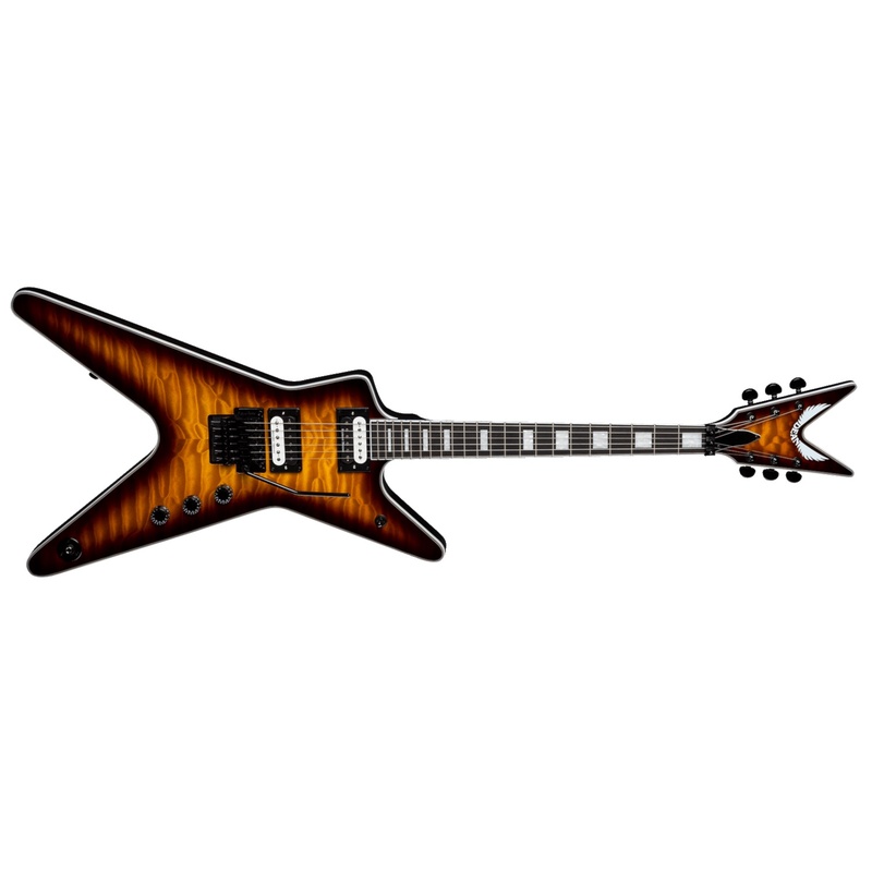 Guitarra Eléctrica Dean Ml Select Floyd Quilt Top Trans Brazilia