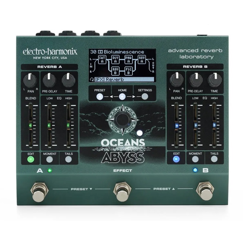 Pedal De Reverb Ehx Oceans Abyss Advanced Reverb Laboratory