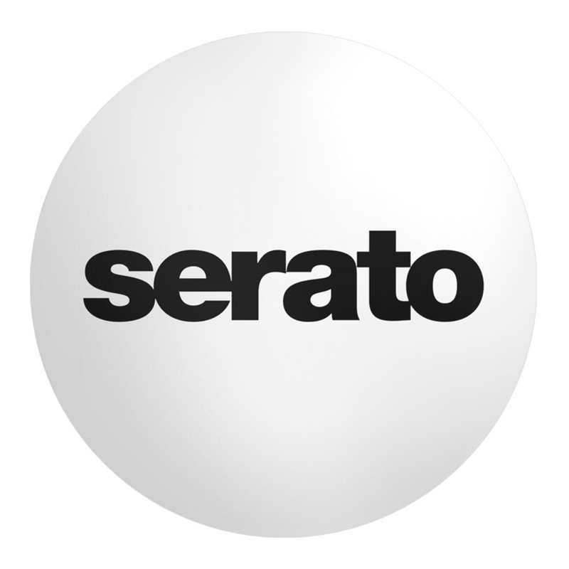 SLIPMATS SERATO DJ LOGO BK WH PAREJA