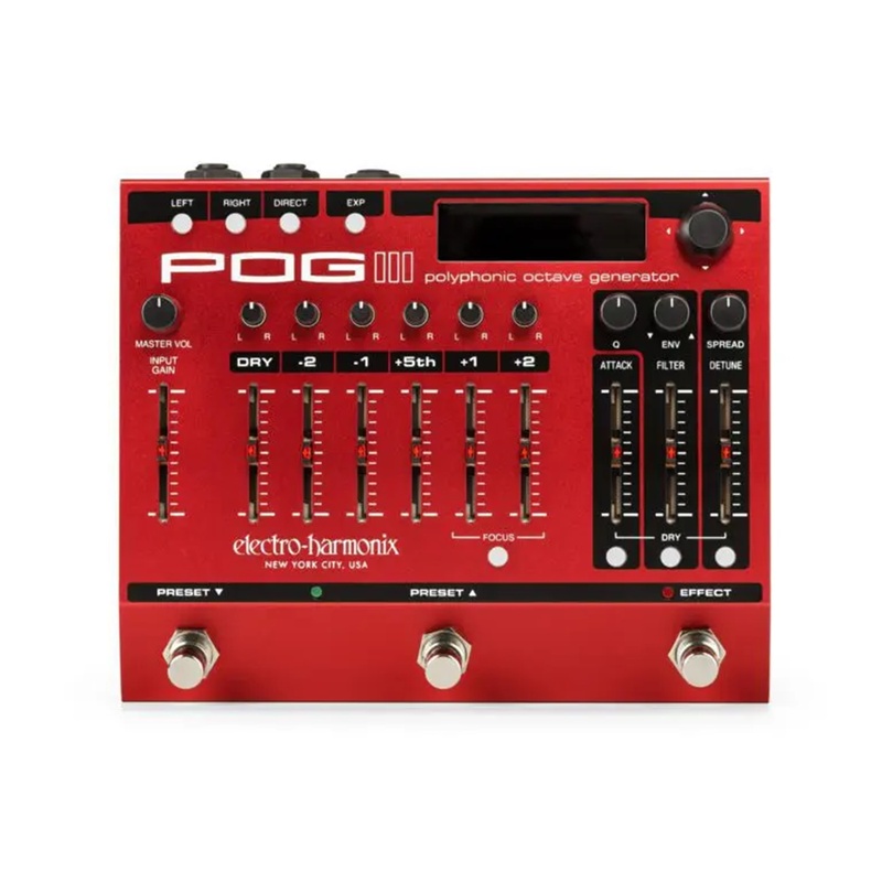 Pedal Generador De Octavas Polifónico Ehx Pog3