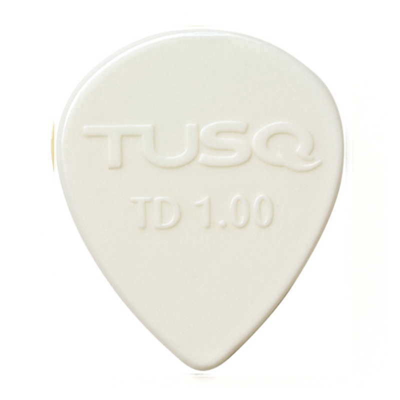 PUJA GRAPHTECH TUSQ TEARDROP PICK 1MM WH (BRIGHT) 6 PACK