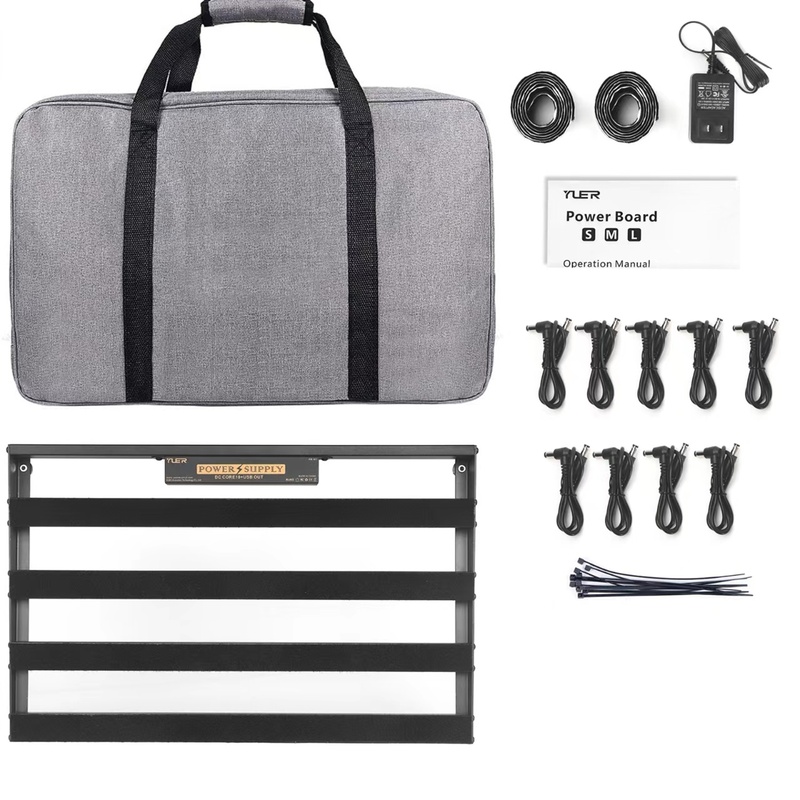 Pedalboard Yuer Pedalboard With Power Supply