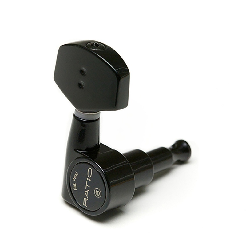 CLAVIJAS DE GITARRA ACÚSTICA GRAPHTECH RATIO ACOUSTIC 3+3 C0NTEMPORARY 2 PIN BK