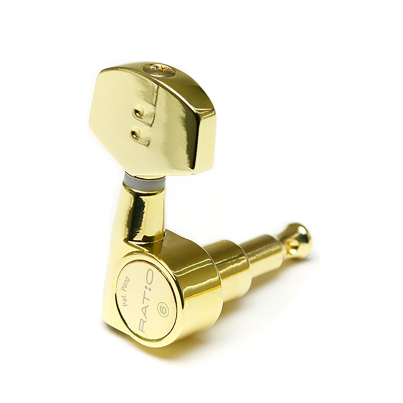 Clavijas De Gitarra Acuostica Graphtech Ratio Acuostica 3+3 Cntemporary 2 Pin Gold