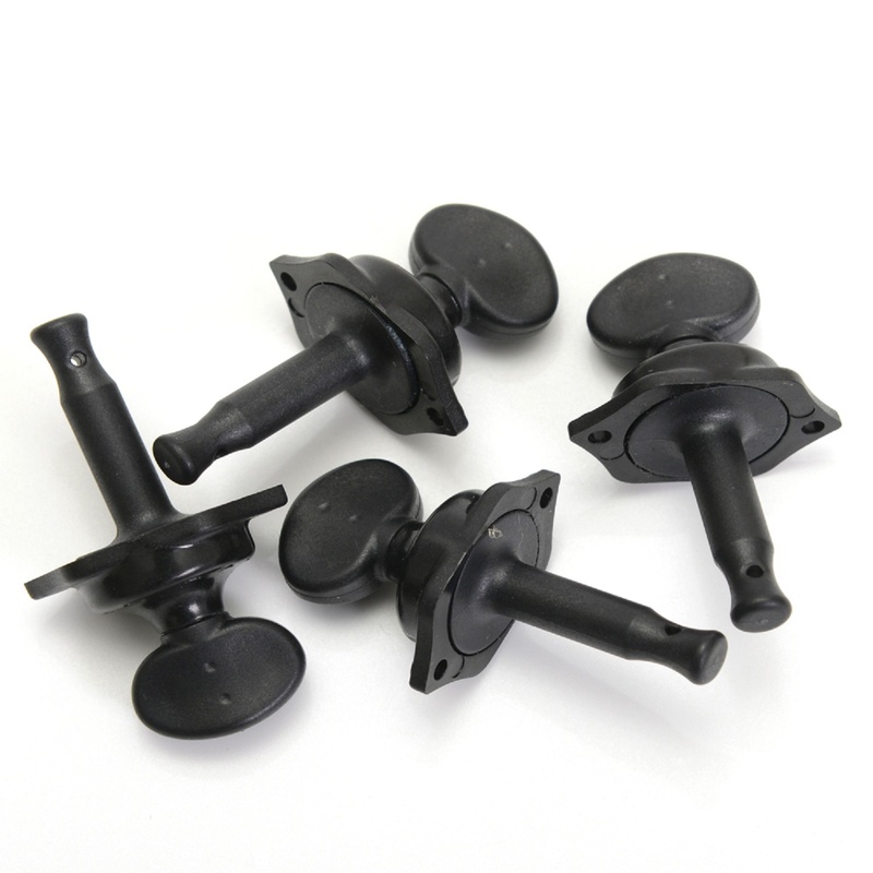 CLAVIJAS GRAPHTECH RATIO UKULELE REAR MOUNT BK 4 PIECES