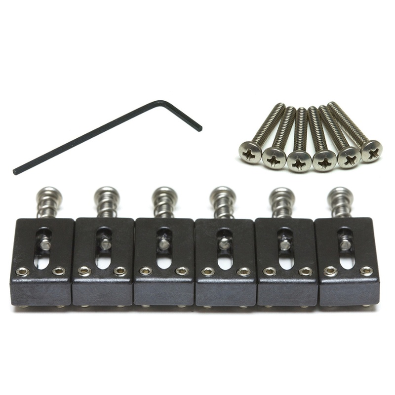 Silletas De Gitarra Graphtech String Saver Saddle Strat & Tele Style 2-3/16" Spaced (6 Pcs)