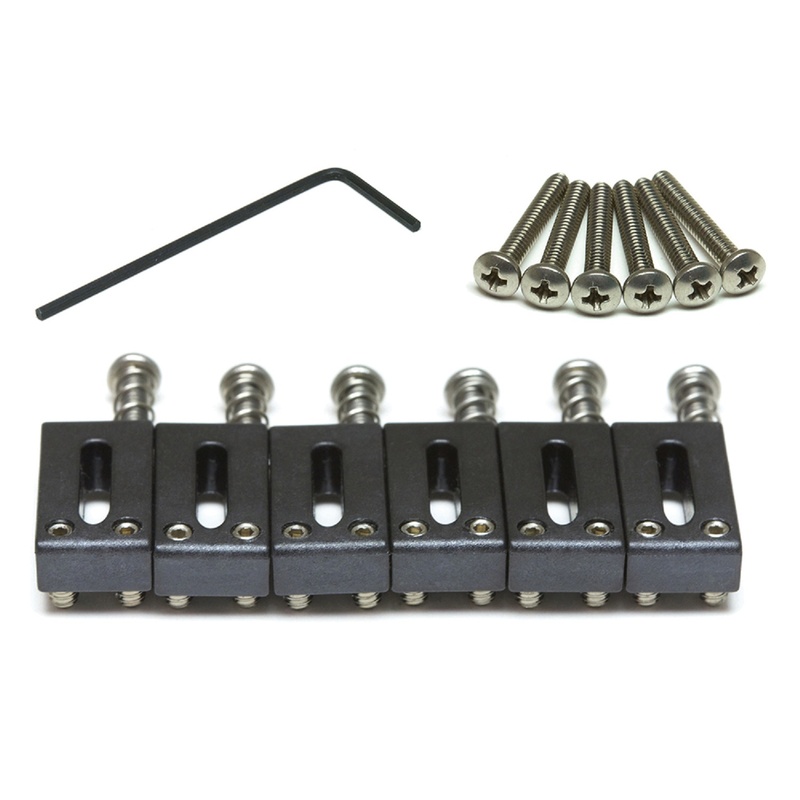 SILLETES GRAPHTECH STRING SAVER SADDLE STRAT & TELE STYLE OFFSET (6 PCS)