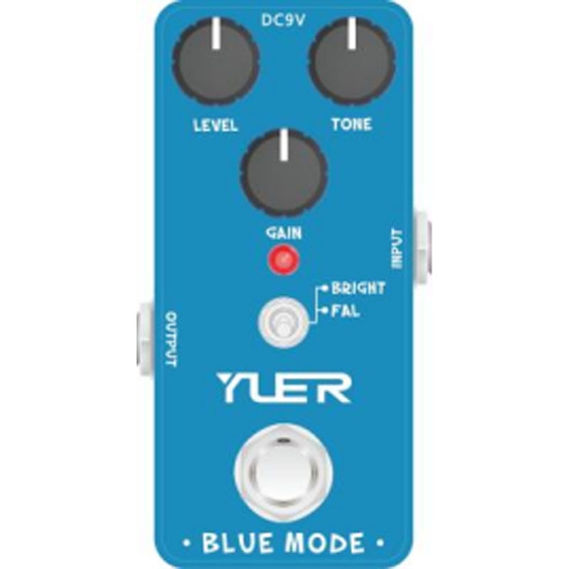 Pedal Overdrive Yuer Blue Mode
