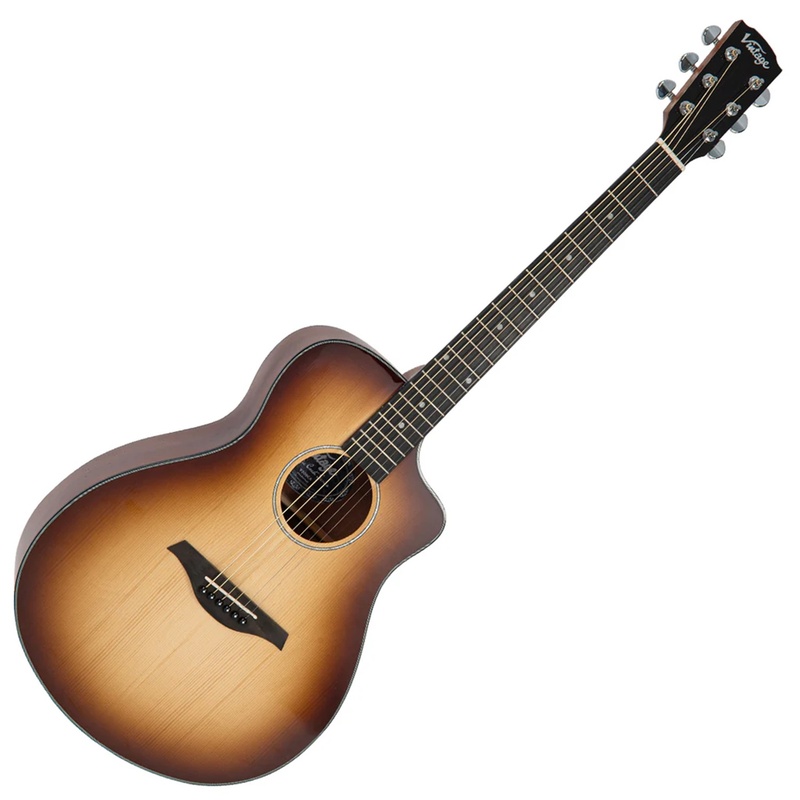 Guitarra Acustica Vintage Pacific Coast Cappuchino Burst