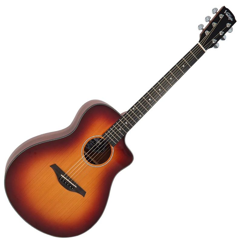Guitarra Acustica Vintage Pacific Coast Cherryburst