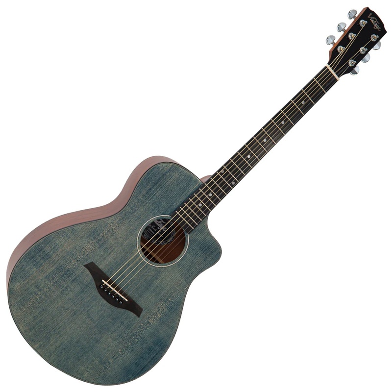 GITARRA ACUSTICA VINTAGE PACIFIC COAST DENIM BLUE