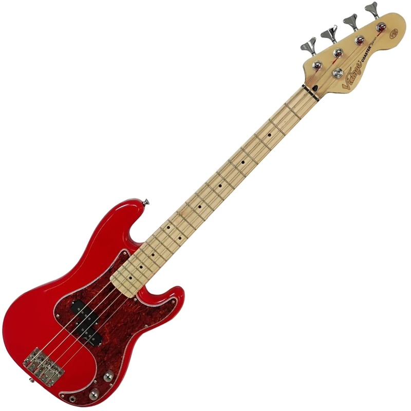 Guitarra Bass Vintage V30 Coaster 7/8 Gloss Red