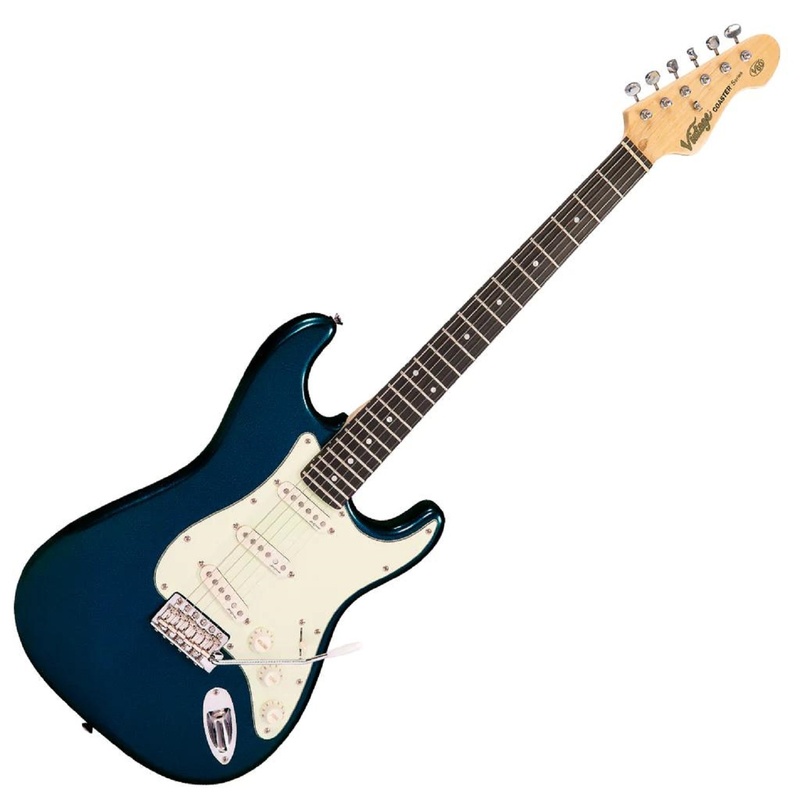 Guitarra Eléctrica Vintage V60 Coaster Candy Apple Blue