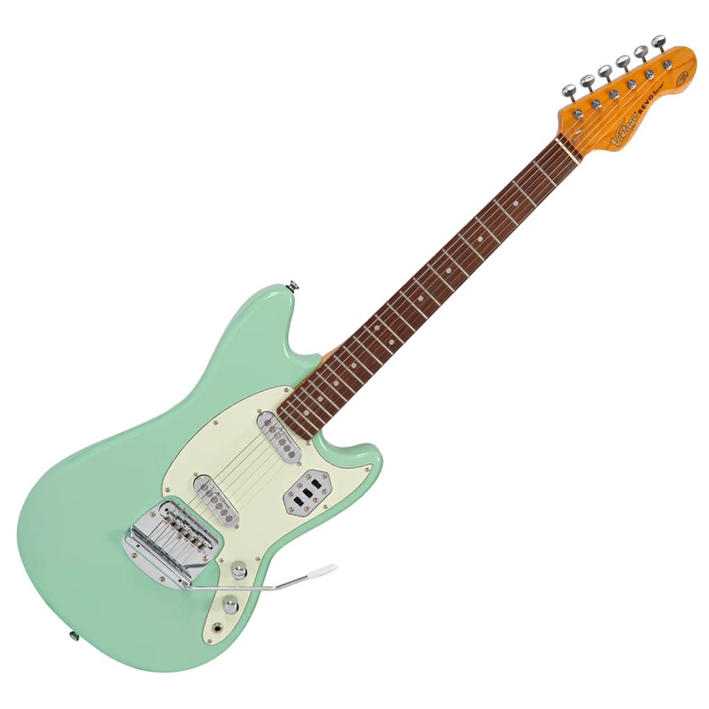 Guitarra Eléctrica Vintage Revo Colt Ss Twin Ventura Green