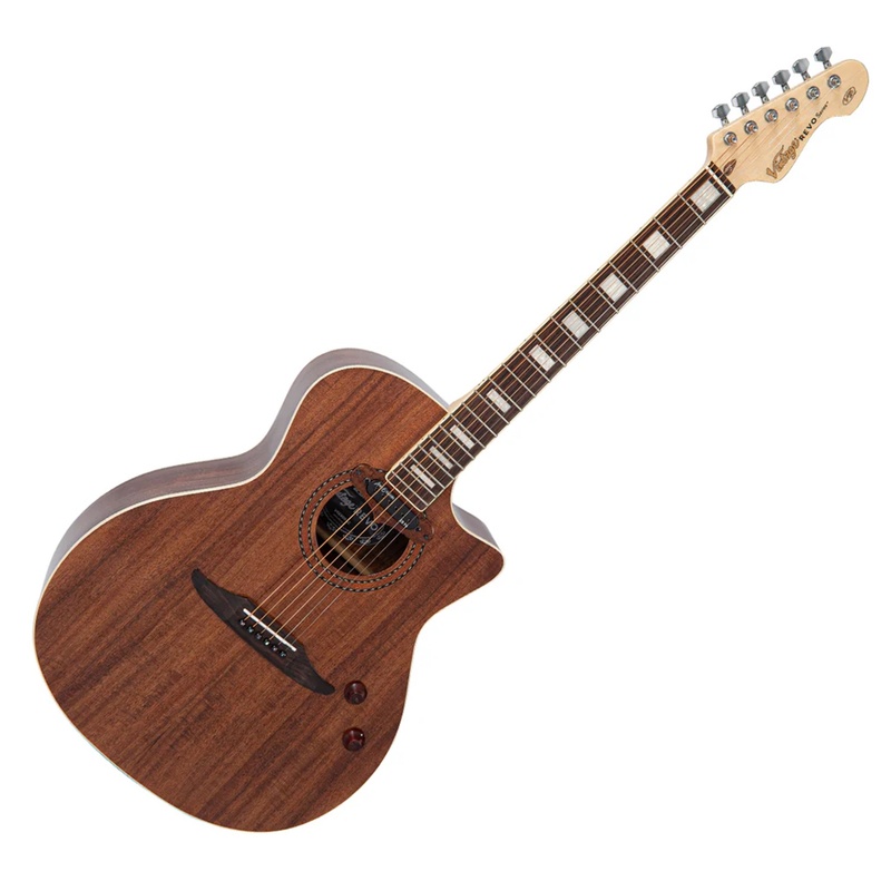 Guitarra Electroacústica Vintage Revo Elektra Acacia Silk