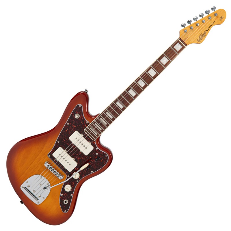 GUITARRA ELÉCTRICA VINTAGE REVO SURFMASTER 90 AMBERBURST