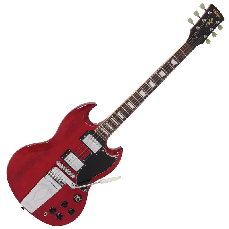 Guitarra Eléctrica Vintage Vs6Vcr Reissued Series Vibrola Tailpiece Cherry Red