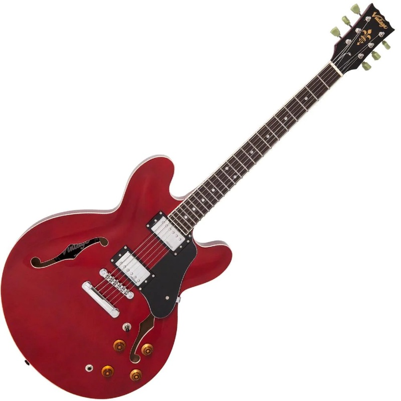 GUITARRA SEMI-ACUÉSTICA VINTAGE VSA500 CHERRY RED
