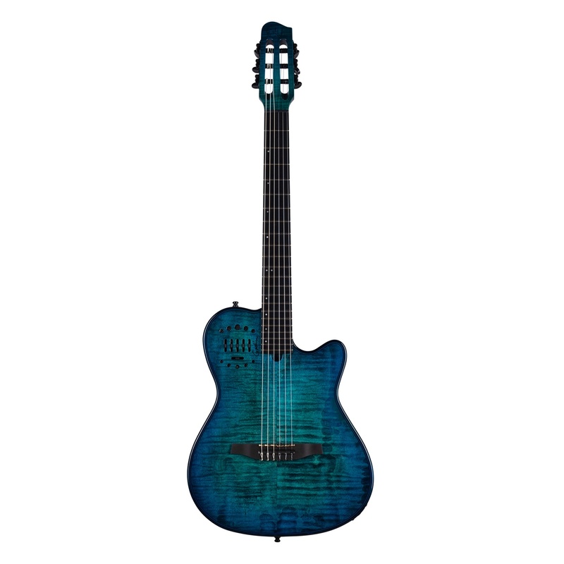 GUITARRA ACÚSTICA ELECTRICA GODIN MULTIAC MUNDIAL DLX LTD OCEAN BURST