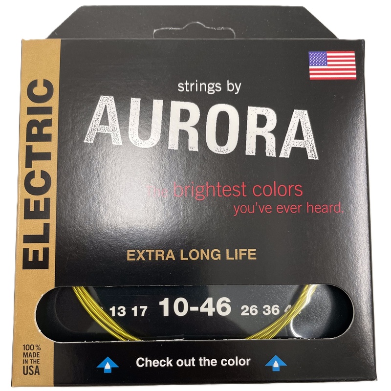 Cuerdas Guitarra Eléctrica Aurora Strings Yellow 10-46